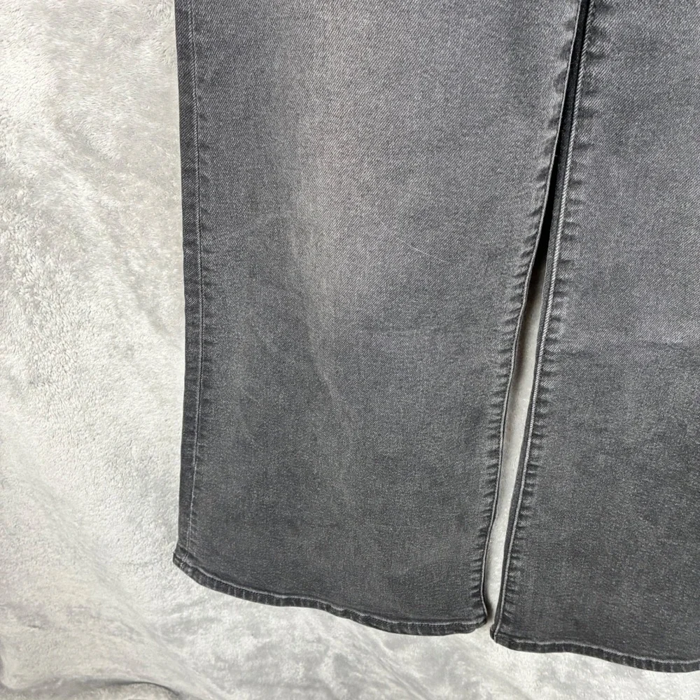 NWT Levi Ribcage Bell Women 26 Dark Gray High Waisted Flare Festival Boho Casual - Picture 10 of 16